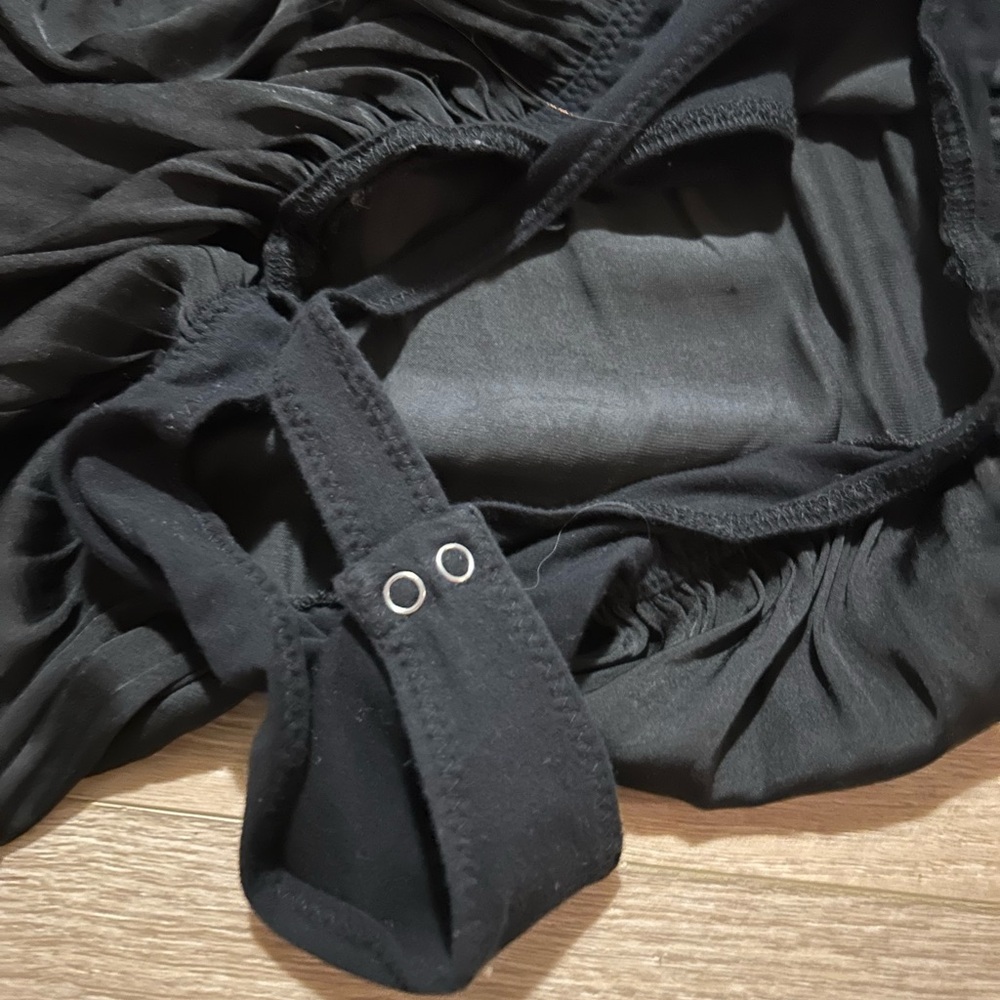 Free People Black Long Sleeve Bodysuit - Picture 2 of 3